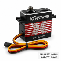 Servomoteur numérique sans balais étanche XQ-BLS8125D 25kg, engrenage en acier inoxydable, aluminium CNC, 8.4V, vente en gros OEM