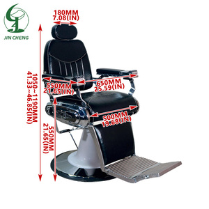 Sillón de <span class=keywords><strong>Barber</strong></span>ía Reclinable Multiusos Jincheng, Cuero Sintético Rosa con Base Redonda Dorada, Precio Económico para Salón de Belleza - Product Image 6