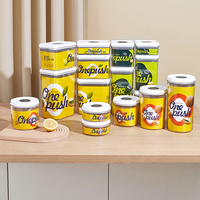 Boîte de rangement ronde en plastique scellée à pression avec couvercle ABS pour aliments secs, collations, thé, organisateur de garde-manger de cuisine, OEM