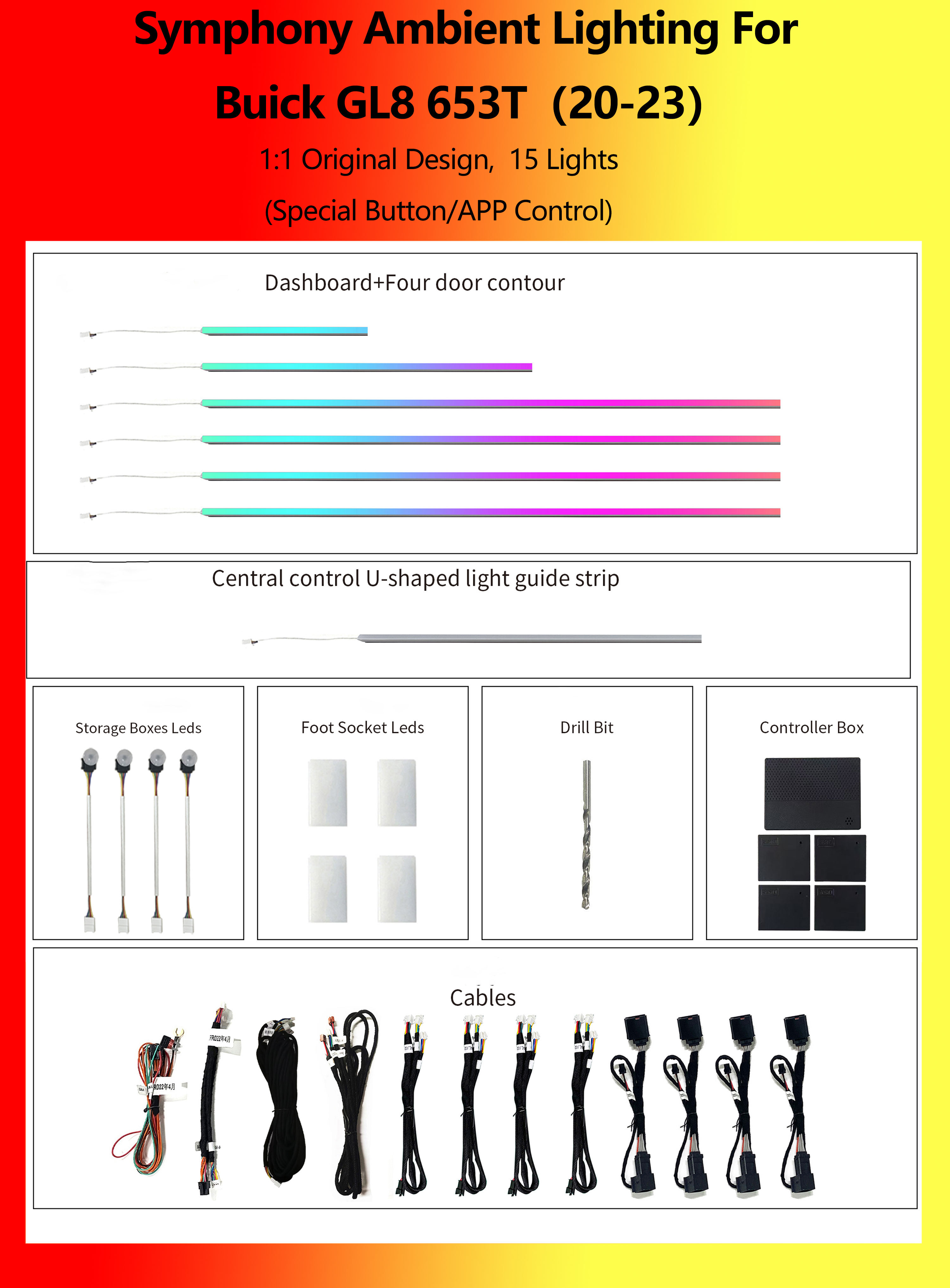 Buick GL8 653T Symphony 15 Lights