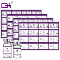 Feuille d'étiquettes personnalisées pour mini-bouteilles de 10 ml, étiquettes résistantes à la congélation, autocollants en vinyle imperméables pour l'emballage de flacons pharmaceutiques