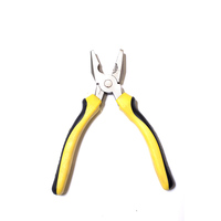 Pince multifonctionnelle de 6, 7 et 8 pouces, outils de quincaillerie, finition nickel poli, noir chromé