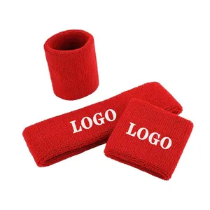 Nhà Máy Số Lượng Lớn Giá Rẻ Giá Thêu Đàn Hồi Tùy Chỉnh Chất Liệu Sweatbands Mềm Thiết Kế