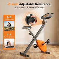 Bicicleta Estática Magnética Multifuncional con Pantalla, Resistencia Ajustable, para Ejercicio en Interiores