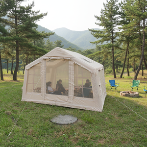 Tente pneumatique de luxe pour 4 personnes, 3x2.65x2.1m, grande tente gonflable avec hauteur de plafond complète, imperméable, pour <span class=keywords><strong>le</strong></span> <span class=keywords><strong>camping</strong></span> familial - Product Image 1