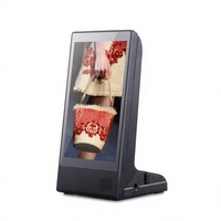 FYD898 Écran tactile numérique Android 8 pouces avec batterie externe, affichage publicitaire pour menu de table de restaurant intérieur/extérieur
