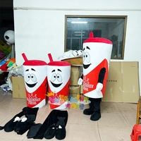 Costume de mascotte de personnage de dessin animé en peluche personnalisé professionnel pour smoothie, à vendre