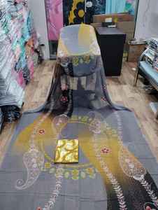 Tela Voile Alemana, Tejida, Estampada, de Peso Medio, Antiestática, para Vestidos de Mujer, 110 GSM, 58/60 Pulgadas, Conjunto Dirac de Somalia, Solo Venta al Por Mayor - Product Image 6