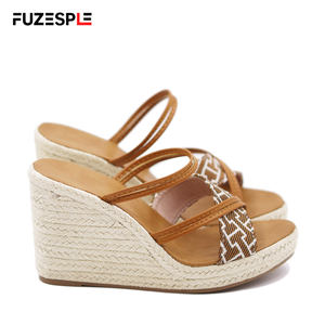 <span class=keywords><strong>Espadrilles</strong></span> décontractées à talon ultra-haut pour femmes, grande taille, style pêcheur, semelle en chanvre, pour l'été - Product Image 6