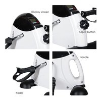 Vélo d'exercice sous bureau avec écran LCD, mini-pédalier d'exercice, mini-vélo d'exercice à résistance réglable