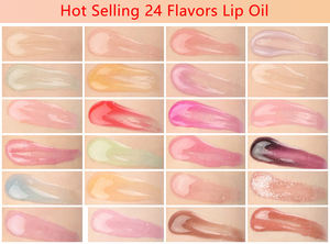 Aceite de labios vegano, maquillaje hidratante con sabor a frutas, Etiqueta Privada, tubo de lazo de oro rosa, bálsamo labial líquido, aceite de labios brillante - Product Image 4