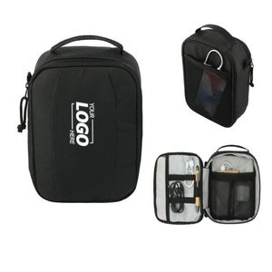 Portable Electronic Organizer Travel Case, Cord Organizer <b>Bag</b> for <b>Cables</b>, Small Tech Storage Pouch - Product Image 1