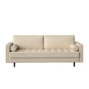 Salon de luxe Design moderne meubles de maison canapés d'angle canapé sectionnel en velours canapé-lit tissu salon canapé ensemble