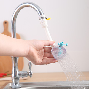 Aérateur de robinet économiseur d'eau avec design rotatif, buse anti-éclaboussures réglable pour évier de cuisine, bleu, rose, vert, matériau PP - Product Image 4