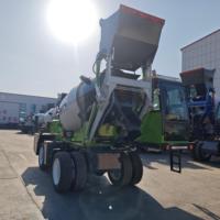 Mini-Raupenbetonmischer mit Selbstladefunktion und Kippfunktion