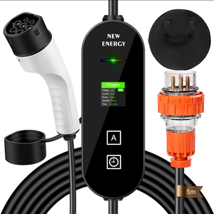 Vente en gros de stations de recharge portables HUIJIE de la série GBT, étanches, 7 kW, 220 V AC, 16 A, type 2, pour voitures électriques, nouvelle énergie - Product Image 1
