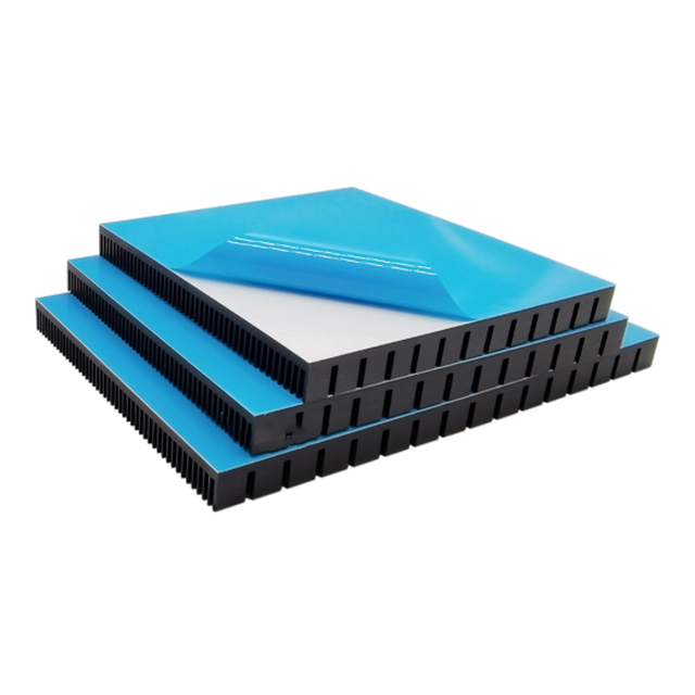 120/150MM Heating Panel Heat Sink Aluminum Heatsink CPU Power Amplifier Radiator 100*100*10MM With Thermal Conductive Adhesive