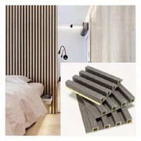 168cm Marbre Couleur Pvc Laminé Revêtement Mural Grain De Bois Pvc Cannelé Grand Mur Lambris Intérieur Wpc Mur Decking Louvre Panneau
