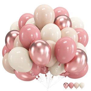 Set <span class=keywords><strong>di</strong></span> 60 Palloncini da 12 Pollici per Ghirlanda ad Arco, Rosa Metallizzato Cromato Colorato, Palloncini Spessi per Laurea e Halloween - Product Image 2