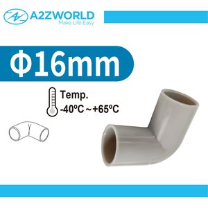 Connettore a L a 2 Pezzi da 90 Gradi per Condotto Rigido e Flessibile da 16mm Colore Grigio IP40 - Product Image 3