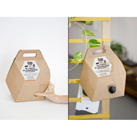 Nouveau distributeur de boissons portable de luxe personnalisé pour fêtes, type fût à vin, avec robinet BIB en papier pour café, jus et autres boissons, en boîte (Bag-in-Box)