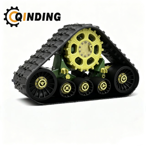 Nouveau châssis à roues à chenilles triangulaires semi-soutenu en caoutchouc et acier pour John - Product Image 4