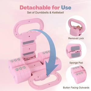 Set di manubri Wellshow Sport regolabile manubri 4 in 1 pesi liberi per le donne con regolazione rapida per la palestra di casa - Product Image 2