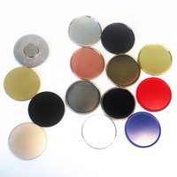 Marqueur de balle de golf en acier inoxydable de 25 mm de couleur unie, gravé au laser, magnétique, pour clip de chapeau et outil de réparation de divot