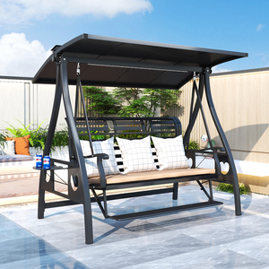 Chaise d'oscillation en aluminium extérieure résistante 3 places pour la relaxation de <span class=keywords><strong>jardin</strong></span> nouveau design - Product Image 2