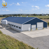 Entrepôt de machines agricoles en structure métallique, bâtiment métallique préfabriqué pour l'agriculture, atelier de stockage d'équipements