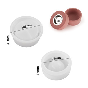 早起器DIY石膏水泥储物箱香薰炉圆心六角方形硅胶模具 - Product Image 6