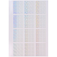 1 autocollant à ongles rayé, motif ligne fine, 12 couleurs, auto-adhésif, argent, or, blanc, noir, fluorescent