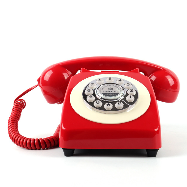 Wholesale Retro Wired Retro Landline Phone Audio Guestbook Corded Telephones
