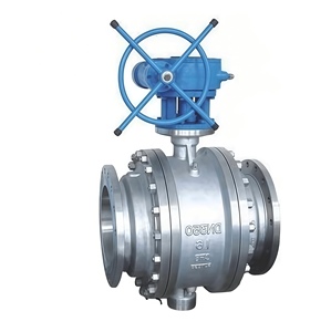 API Manual Operated ASTM A105 A105N A266-2 A182 F304 F304L F316 F316L F317L A336 Flanged Trunnion Ball Valve - Product Image 1