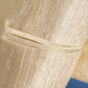 Women's 3/4 Sleeve Blazer Jacket <b>Shimmering</b> White Solid Color Acetate Fiber Breathable Summer <b>Top</b> - Product Image 5