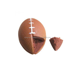 รูปร่างฟุตบอล โดยการบีบความเครียดให้ผ่าน ช่วยให้พวกเขานึกถึงการเล่นเป็นทีม ของเล่นบรรเทาความเครียด ลูกรักบี้ PU Reliever - Product Image 1