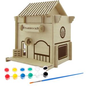 男女通用木制自行车造型绘画玩具套装，适用于2至7岁的男孩绘画 - Product Image 3