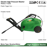 Nettoyeur haute pression électrique portable mini 1400W 120 bars 120V/240V pour le lavage de voitures et le nettoyage domestique
