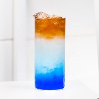 Tasse de petit déjeuner créative à haute température en verre de jus transparent de ménage simple