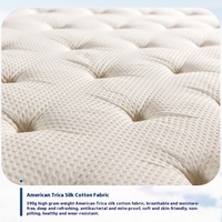 Matelas à ressorts à pression nulle pour hôtel, vente en gros, super doux et épais, double usage, éponge, taille king