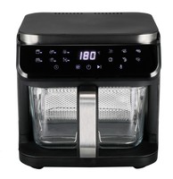 Friteuse à air 6L 1500W avec écran tactile, panier en verre, cuisson saine sans huile, appareil ménager