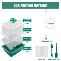 Systèmes de culture de micro-verts, pot de semis intelligent, plateau de semis à 12 trous, kit de démarrage pour semis de plantes succulentes, lampe de culture