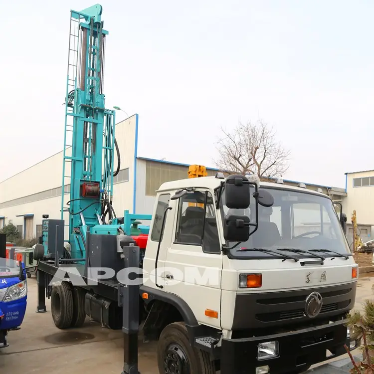 APCOM 400m 600m Truck mounted drillingrig bore hole borehole water well drilling rig for sale