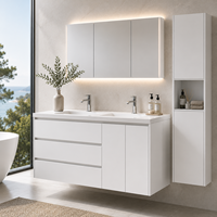 Meuble-lavabo en aluminium pour salle de bain, design étanche, idéal pour les projets de rénovation résidentiels et hôteliers – Direct Usine