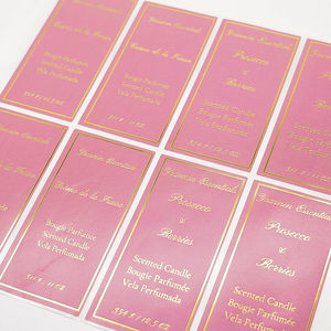 Etiquetas de Producto con Estampado de Lámina Dorada de Lujo, Etiqueta Cosmética Impermeable con Impresión Personalizada - Product Image 4