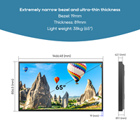 43 ''-75" Smart TV 4K affiche la télévision extérieure étanche 1500nit plein soleil écran téléviseurs