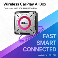 Boîte multimédia Qualcomm 6350 5G BMW AI Box Android 16 avec CarPlay sans fil, adaptateur Android Auto, streaming multimédia pour IDrive 7 8 9 Netflix