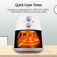 Friteuses à Air domestiques de 3,5 l, vente en gros, contrôle manuel de la température, friteuse électrique à Air profond et intelligent