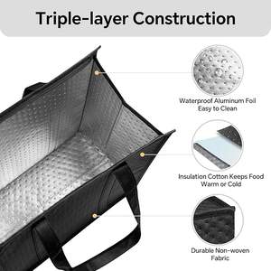 Bolsa Térmica Reutilizable, Bolsas Refrigerantes Portátiles, Bolsas Aislantes para Compras, Alimentos, Viajes, Playa y Camping - Product Image 2