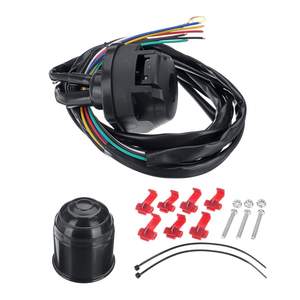Kit électrique 12V 7 conducteurs 7 broches Câble de <span class=keywords><strong>remorque</strong></span> universel Barre de remorquage avec jeu de vis de protection Assemblage - Product Image 4